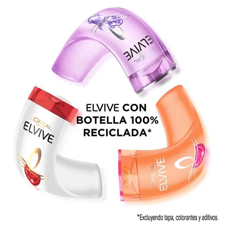 Elvivecon Botella 100% Reciclada. Nuestra nueva propuesta ecoamigable para el cuidado del cabello en Centroamerica